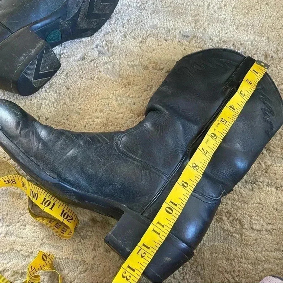 Ariat Men’s Vintage Black Leather Cowboy Boots Embroidered Western 34601: 9D - Picture 11 of 12